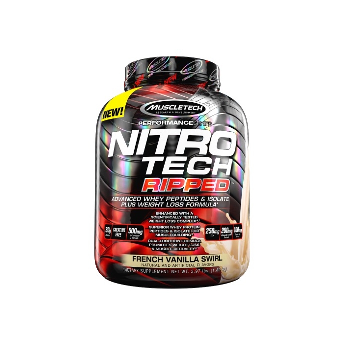 Nitro-Tech Ripped - 1.8 kg | Proteine din zer | 4FIT